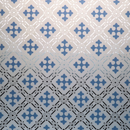 Victorian Patterned - Blue Gothic